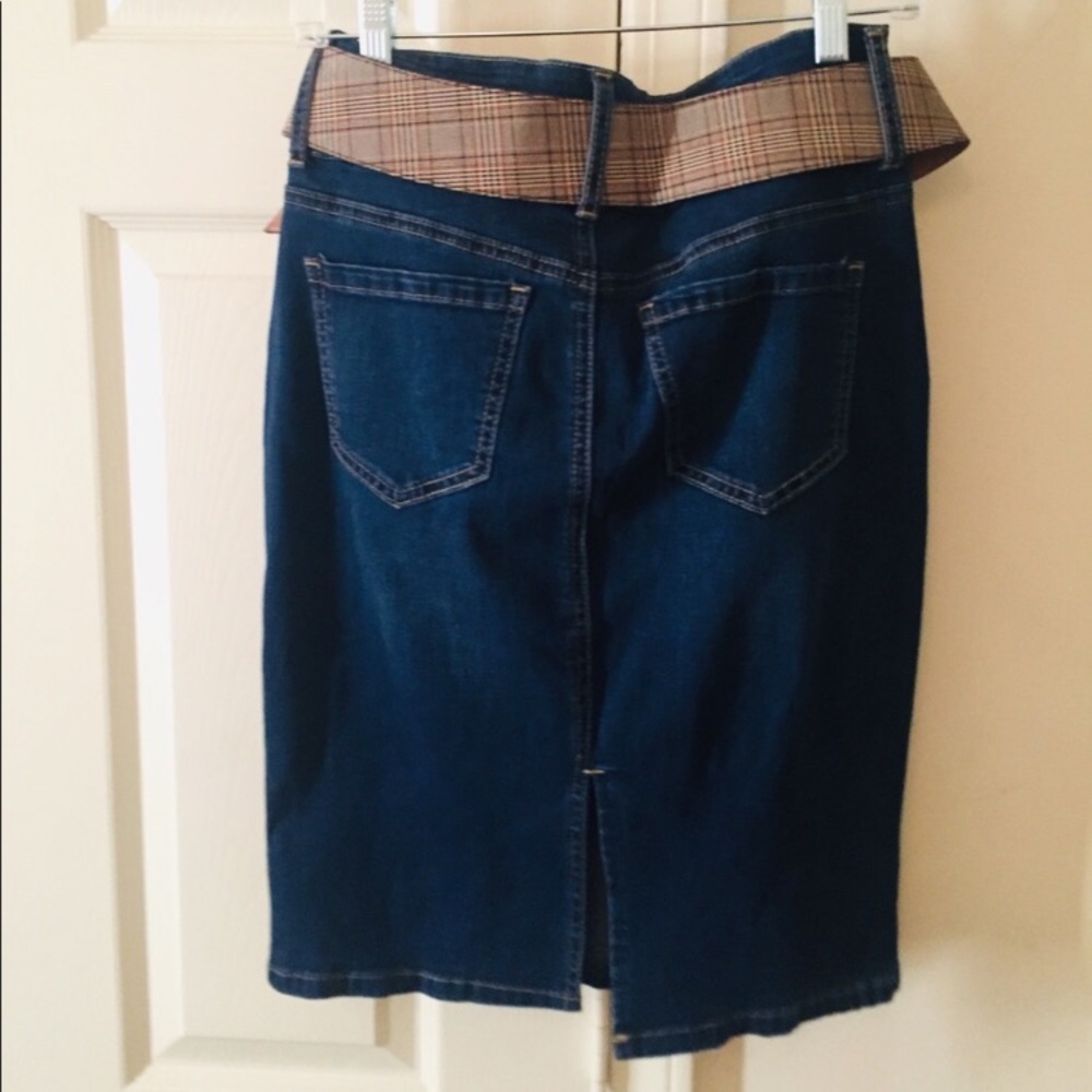Stylish Denim Skirt - Picture 3 of 4